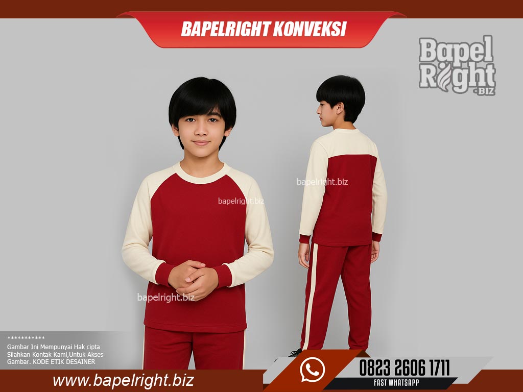 Desain Baju Olahraga Sekolah Lengan Panjang Keren
